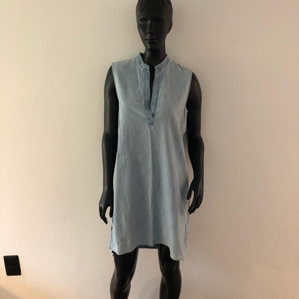 Rag & Bone Light Denim Sleeveless Dress